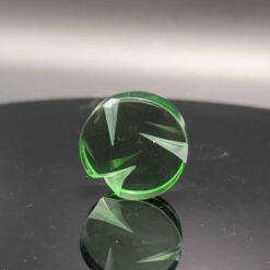 Str8 Glass clear spinner coin in green