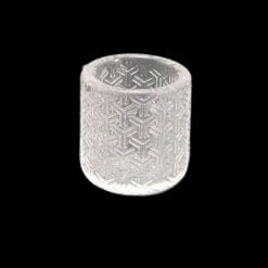 Evan Shore Trippy Insert quartz cup in the Goyard etched pattern