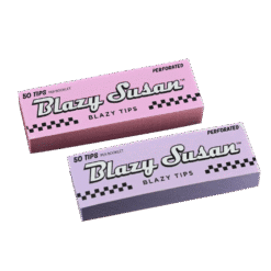 Blazy Susan Tips booklets in purple, two packs shown together
