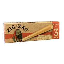 Zig Zag Paper Cones, King size 3-pack unbleached box