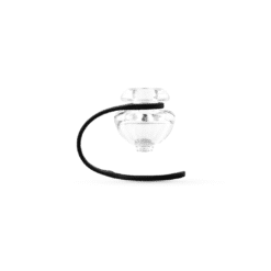Puffco Peak ball cap and tether in clear glass