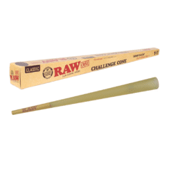 RAW Challenge Cone extra-long rolling paper cone in box