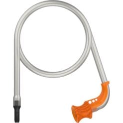 Storz and Bickel Tube Kit, coiled clear tubing with orange mouthpiece
