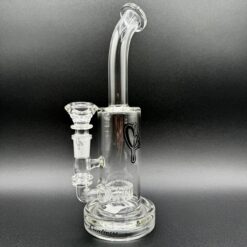 C2 FBS4 Mini dab rig, clear glass, front view