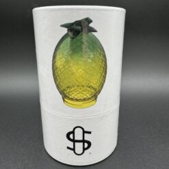 Stundenglass Pineapple Globe, yellow pineapple-shaped glass in packaging