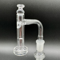 Joel Halen Gremlin (Full Set), quartz banger assembled with carb cap, on stand