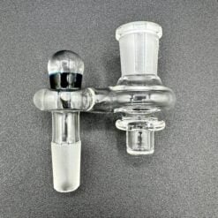 Zombie Hand Step Up dichro glass adapter with black accent, 14mm male to female