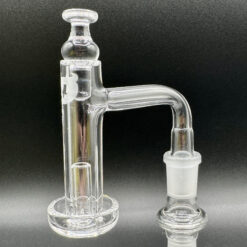 Joel Halen Demon (Full Set), quartz banger assembled with carb cap, on stand