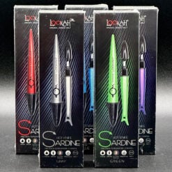Lookah Sardine Heated Dab Tool shown in four colors, boxed together
