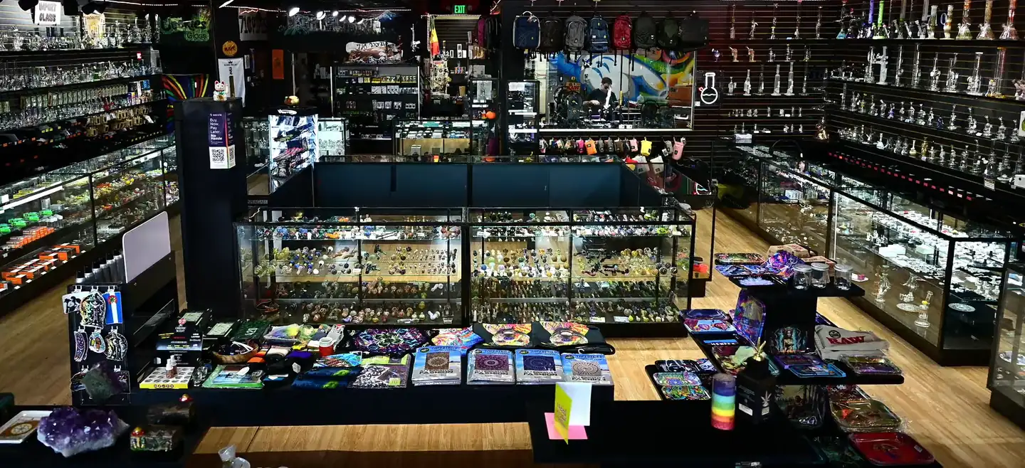 Interior shot of 710 Pipes Smoke Shop