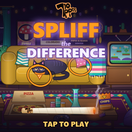 Spliff the Difference by 710 Pipes: a spot-the-difference game. Tap to play.